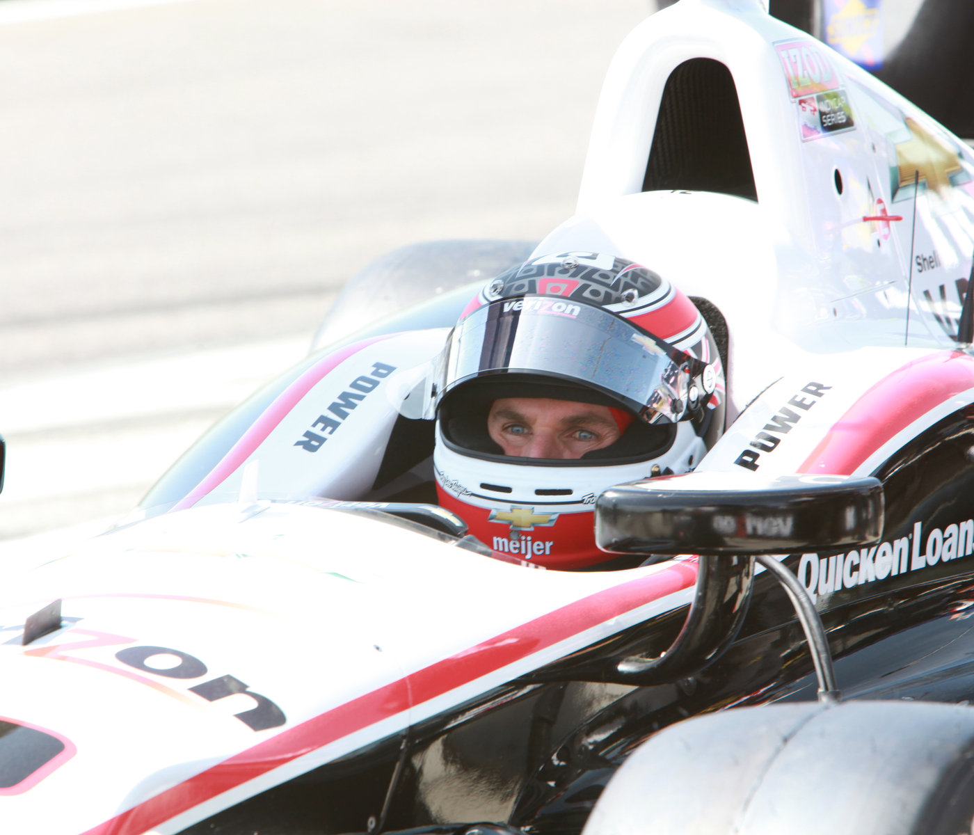 Will Power focused in his IndyCar cockpit